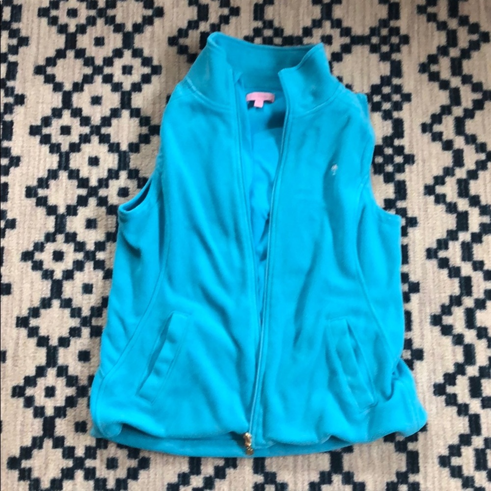 Lilly Pulitzer fleece vest